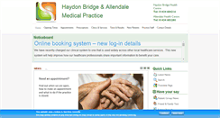 Desktop Screenshot of haydonbridgesurgery.co.uk